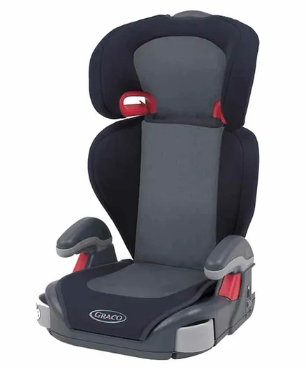 Graco Junior Maxi High Back Booster Car Seat with Adjustable Head & Arm Rests | Metropolitan - Black