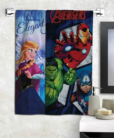 Athom Trendz Disney Frozen & Marvel Avengers Bath Towels Set of 2 - Multicolour
