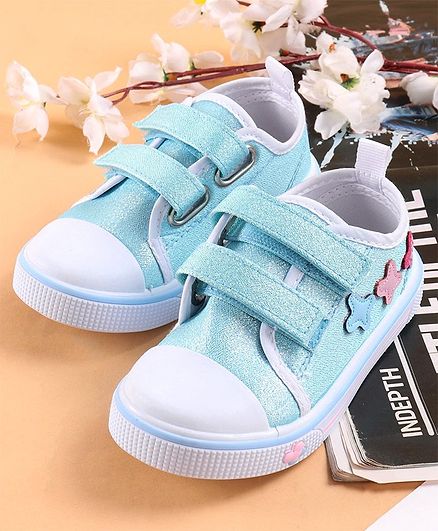 baby blue canvas shoes