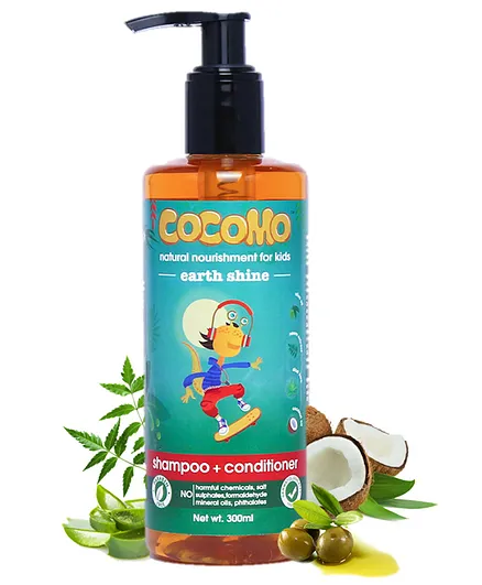 Cocomo Earth Shine Shampoo & Conditioner Bottle - 300 ml
