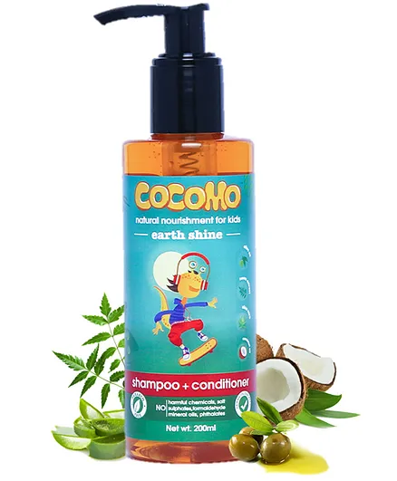 Cocomo Earth Shine Shampoo & Conditioner Bottle - 200 ml