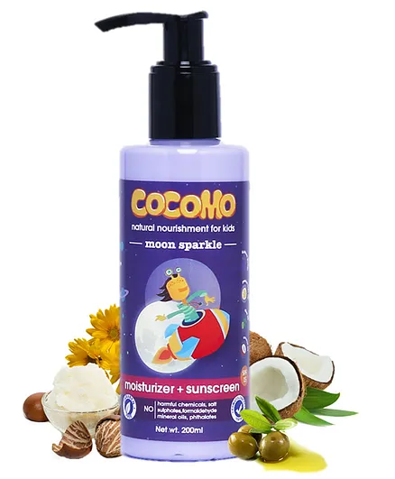Cocomo Moon Sparkle Moisturizer & Sunscreen Light Purple - 200 ml