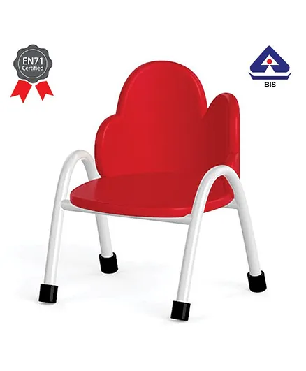 OK Play Kids Chair Cloud Design Red - Height 8 Inches