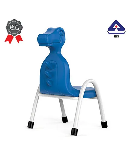 OK Play Chair Dino Design Blue -  Height 12 Inches