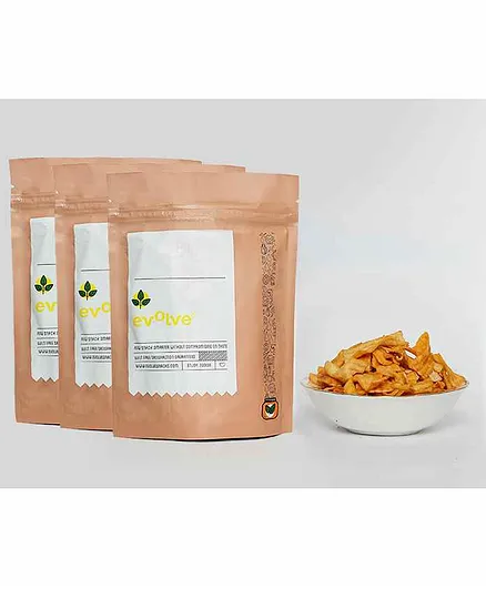 Evolve Peri Peri Flavour Oat Chips Pack of 3 - 100 gm Each