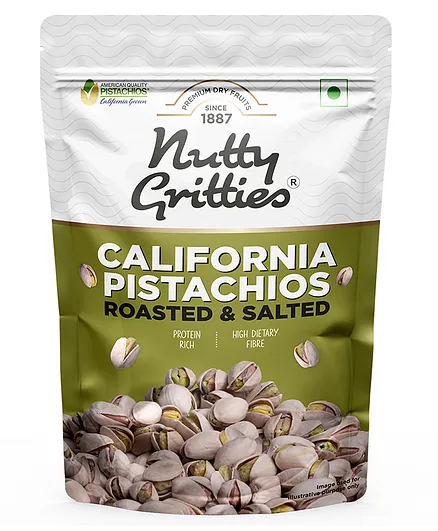 Nutty Gritties Jumbo Roasted Pistachios Lightly Salted - 200 gm
