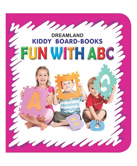 Dreamland Fun With ABC Board Book for Children  ,Fun Size Board Book to Learn Alphabet - Kiddy Board Book Series