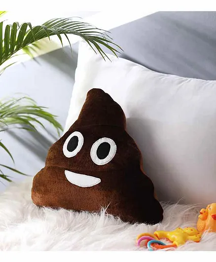Oscar Home Emoji Shape Cushion - Brown
