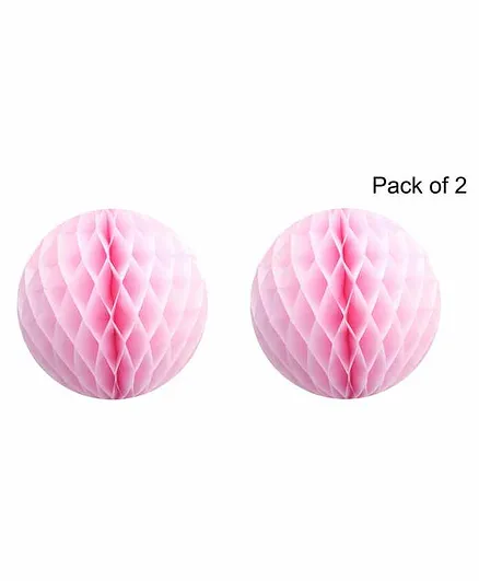 Funcart Honeycomb Pom Ball Pink - 2 Pieces