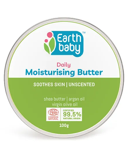 earthBaby Moisturising Butter, Certified 99.5% Natural Origin - 100g