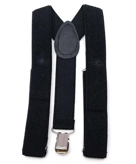 Kid-O-World Solid Suspender - Black