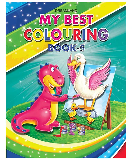 Dreamland My Best Colouring Book 1 for Kids , Drawing, Colouring, Copy Colour Book