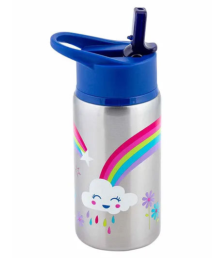 Stephen Joseph Stainless Steel Water Bottle Rainbow Print - 532 ml