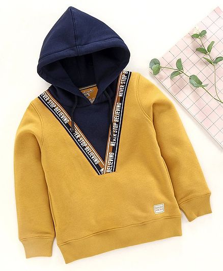 girls mustard hoodie