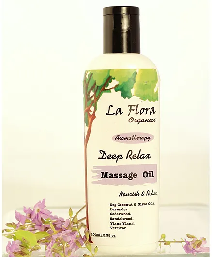 La Flora Organics Deep Relax Massage Oil - 100 ml