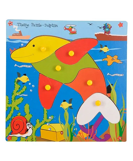 Skillofun - Theme Wooden Puzzle Standard Dolphin