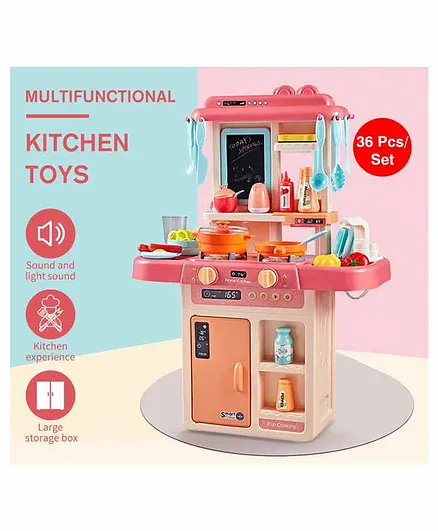 Fiddlerz Battery Operated Kitchen Play Set Multicolor - 36 Pieces