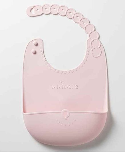 pink silicone bib