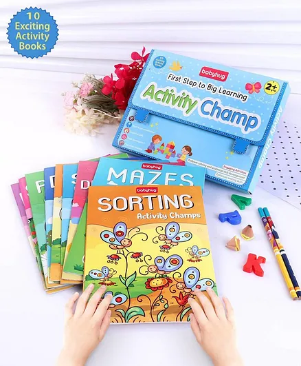 Babyhug First Step to Big Learning Activity Champ Books Set of 10 - English