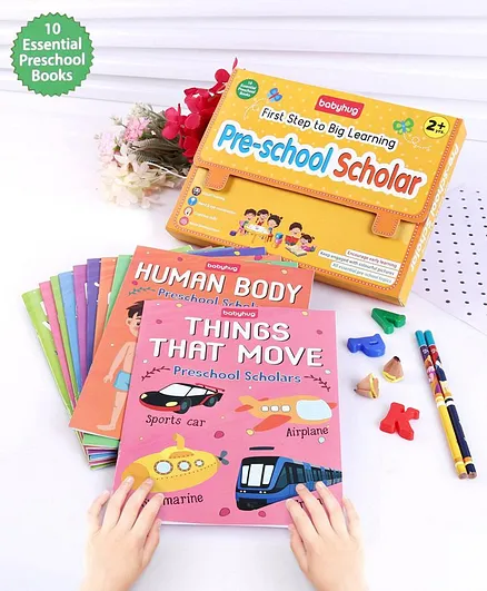 Babyhug First Step to Big Learning Pre-school Scholar Books Set of 10 - English
