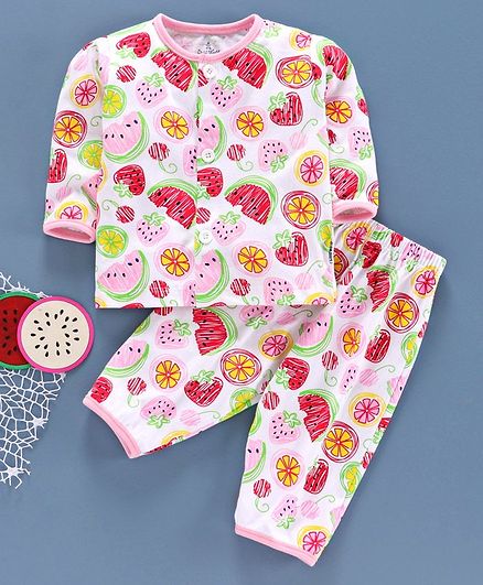 firstcry baby girl night suit