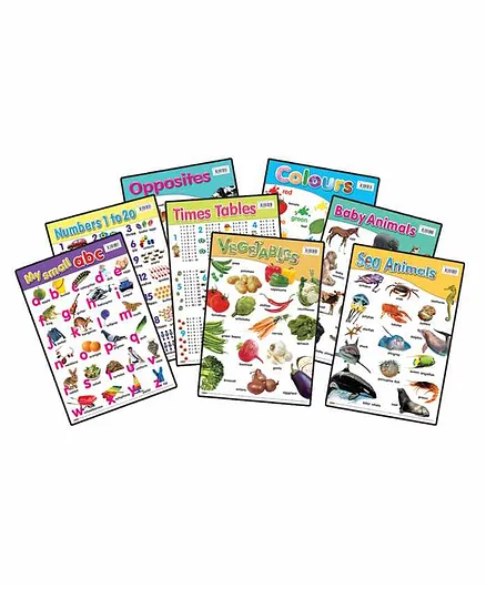 Sterling 16 in 1 Early Learning Charts - Multicolor