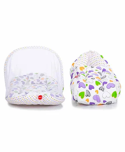 VParents Daisy Baby Bedding Set with Pllow and Sleeping Bag Combo - Purple