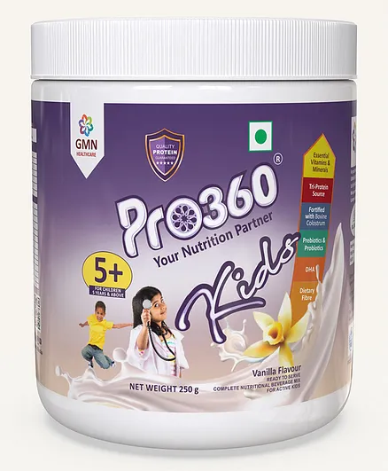 Pro360 Kids Protein Powder Vanilla Flavour - 250 gm