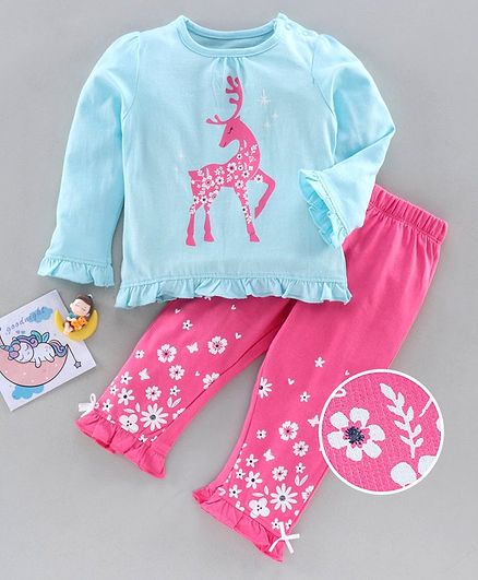 firstcry baby girl night suit