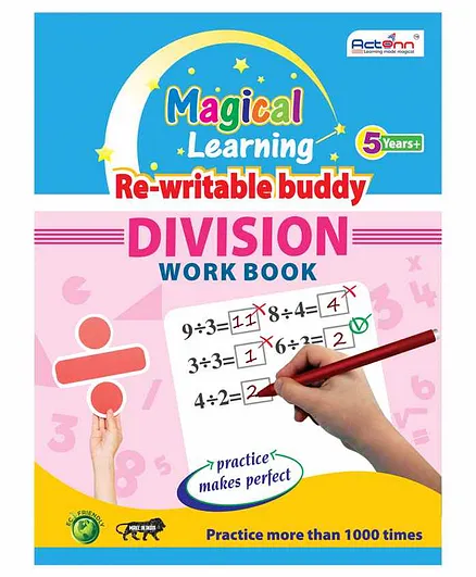 Actonn Re-writable Division Work Book - English