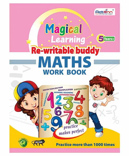 Actonn Re-Writable Maths Work Book - English