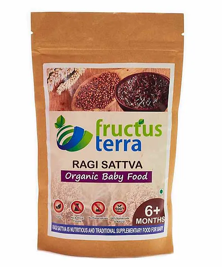 Fructus Terra Organic Sprouted Ragi Sattva Food Mix - 250 gm