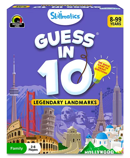 Skillmatics Card Game - Guess in 10 Legendary Landmarks Gifts for 8 Year Olds and Up Quick Game of Smart Questions Fun Family Game