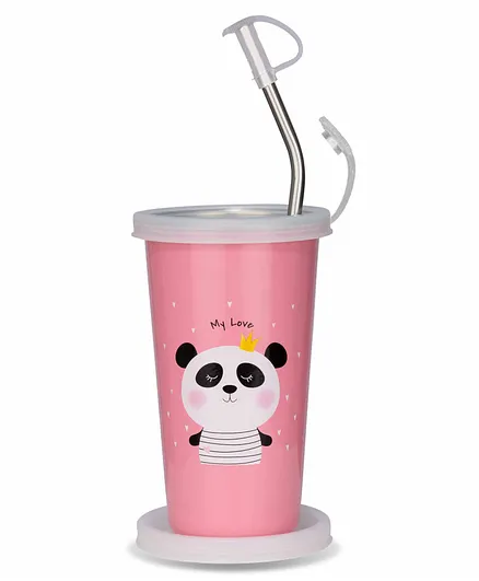 Pdd Falcon Steel Straw Glass Panda CN3 - 370 ml