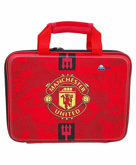 Manchester United Backpack and Pencil Case Combo Red Rucksack School Supplies 