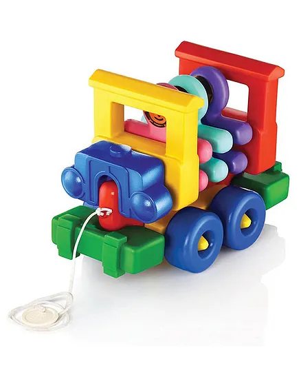 OK Play My School Bus Pull Along Toy - Multicolor