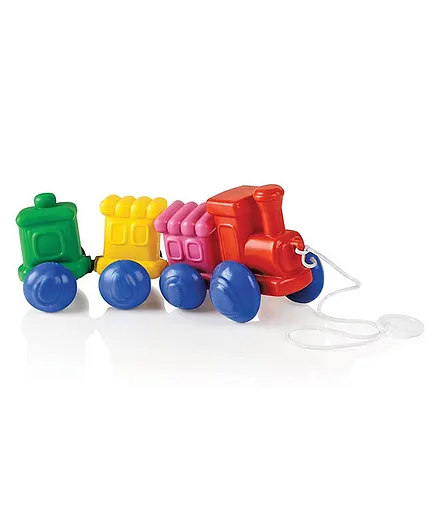 OK Play Wobble Wagon Pull Along Toy - Multicolor