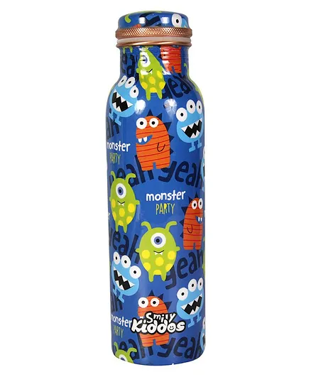 Smily Kiddos Water Bottle Monster Print Multicolor - 900 ml