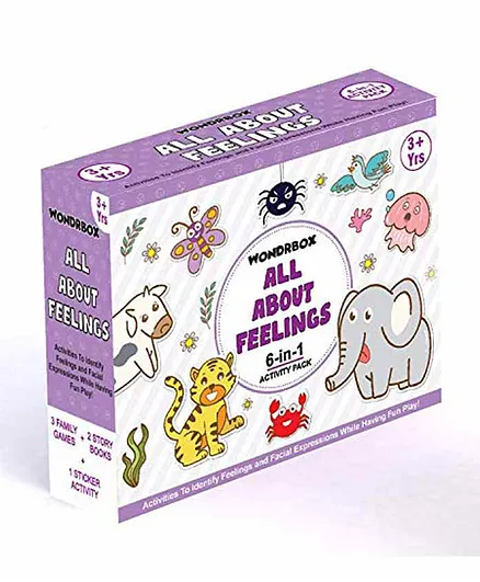 Wondrbox All About Feelings 6 In 1 Activity Kit - Multicolour