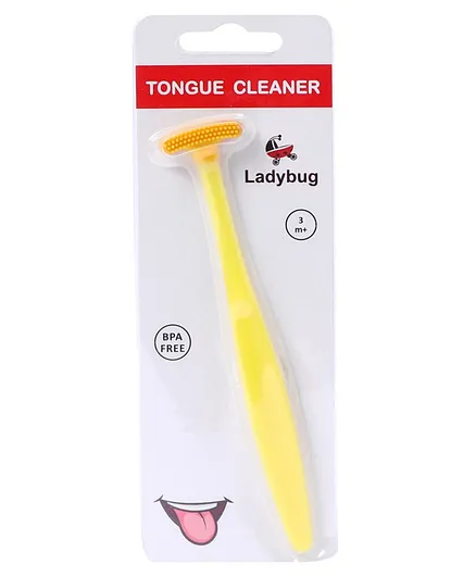 Ladybug Tongue Cleaner - Yellow