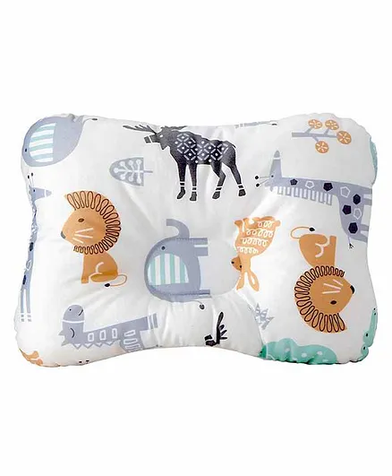 Elementary Premium Memory Foam Head Shaping Pillow Animal World Print -  White Online in India, Buy at Best Price from  - 8299793