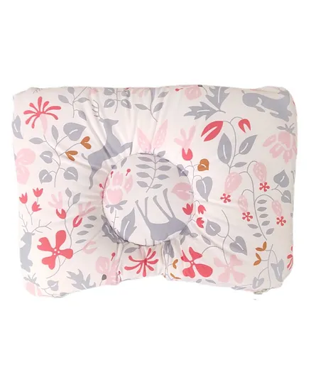 Elementary Premium Memory Foam Head Shaping Pillow Floral Bambi Print - Pink