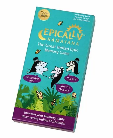 Positively Perfect Epically Ramayana Memory Matching Card Game - Multicolor