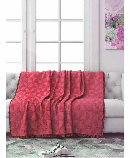 Saral Home Cotton Firki Design Tufted, Velvet Tufted Sofa Cover