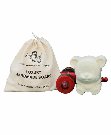 Ancient Living Handmade Designer Teddy Kids Soap With Orange Oil - 75 gm