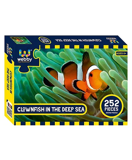 Webby Clownfish in the Deep Sea Jigsaw Puzzle Multicolor - 252 pieces
