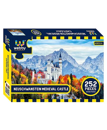 Webby Neuschwanstein Medieval Castle Jigsaw Puzzle Multicolor - 252 Pieces