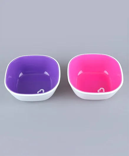 Munchkin Splash Bowls Set of 2 Pieces - Pink Purple