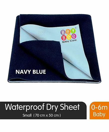 BeyBee Quickly Dry Waterproof Small Size  Bed Protector Sheet - Dark Blue