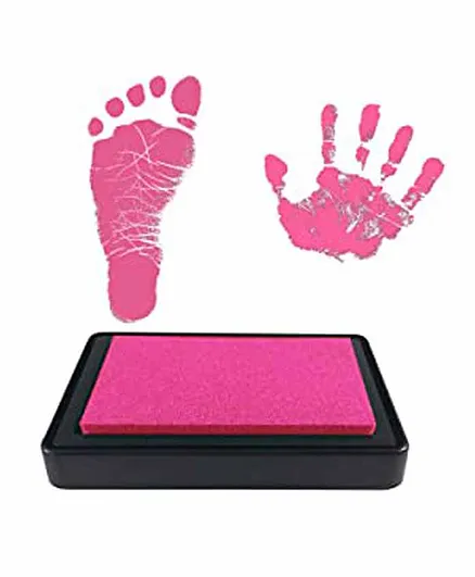 Mold Your Memories Reusable Ink Pad for Hand & Foot Impression - Pink
